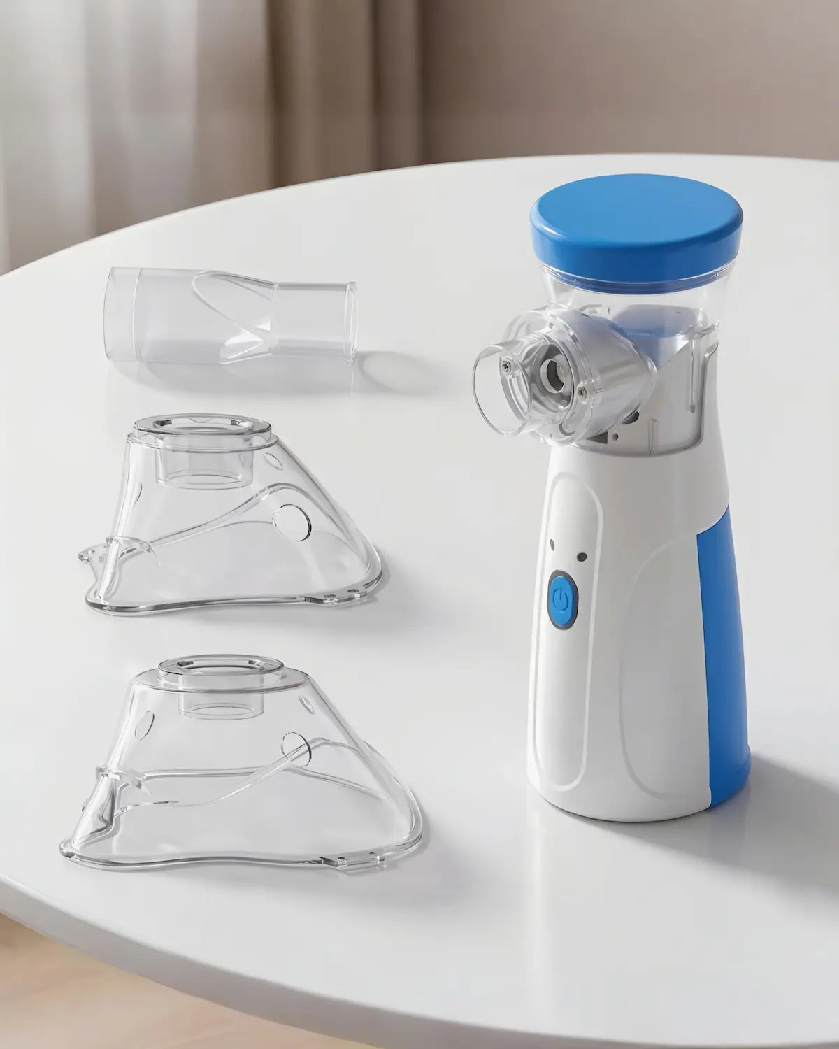 Portable Mesh Nebulizer for Adults & Kids, Mini Handheld Ultrasonic Inhaler, Low-Noise Steam Vaporizer for Home & Travel