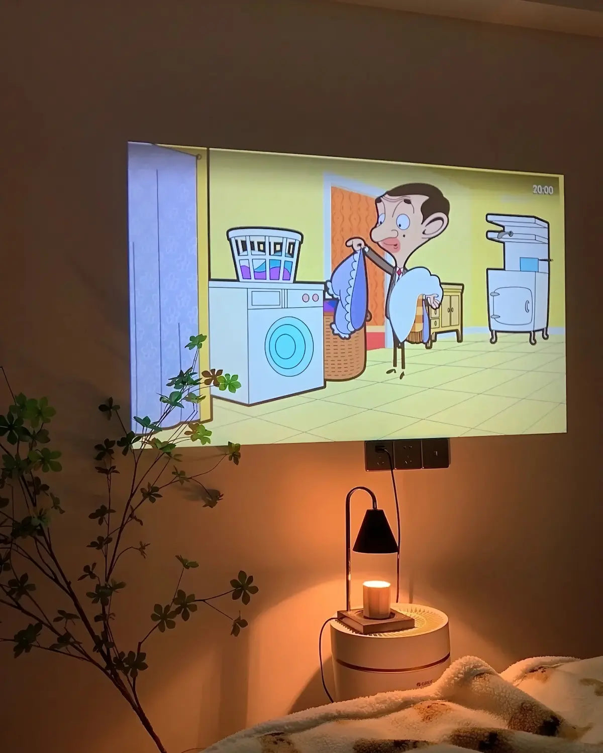 Android Smart Projector | 180° Adjustable Projection | Wireless Screen Casting | Compact Home Entertainment Device
