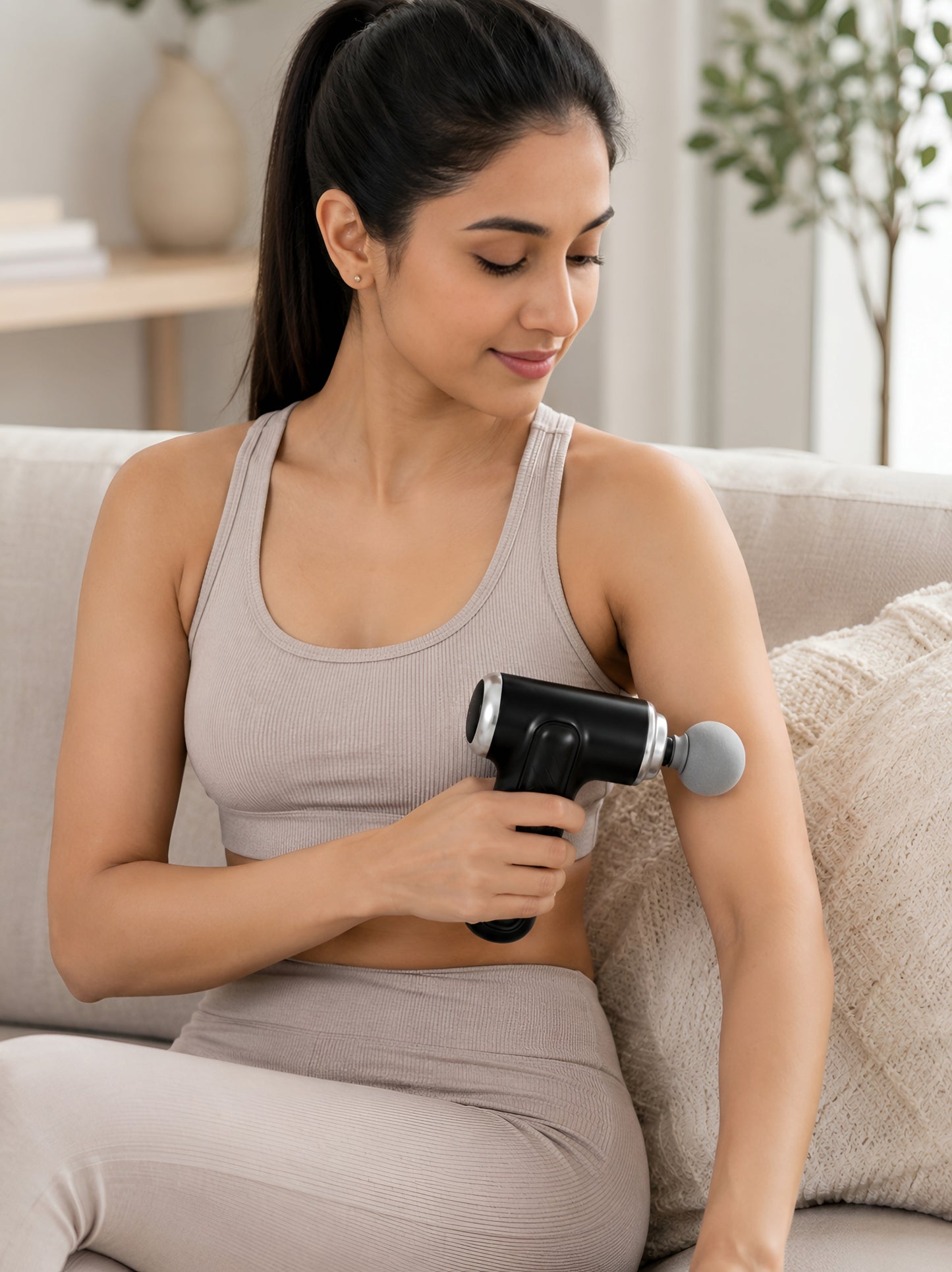 MAXTOP MP-999 Massage Gun - 9 Interchangeable Heads, Deep Tissue Fascia Gun for Full Body Muscle Recovery