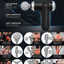 MAXTOP MP-999 Massage Gun - 9 Interchangeable Heads, Deep Tissue Fascia Gun for Full Body Muscle Recovery