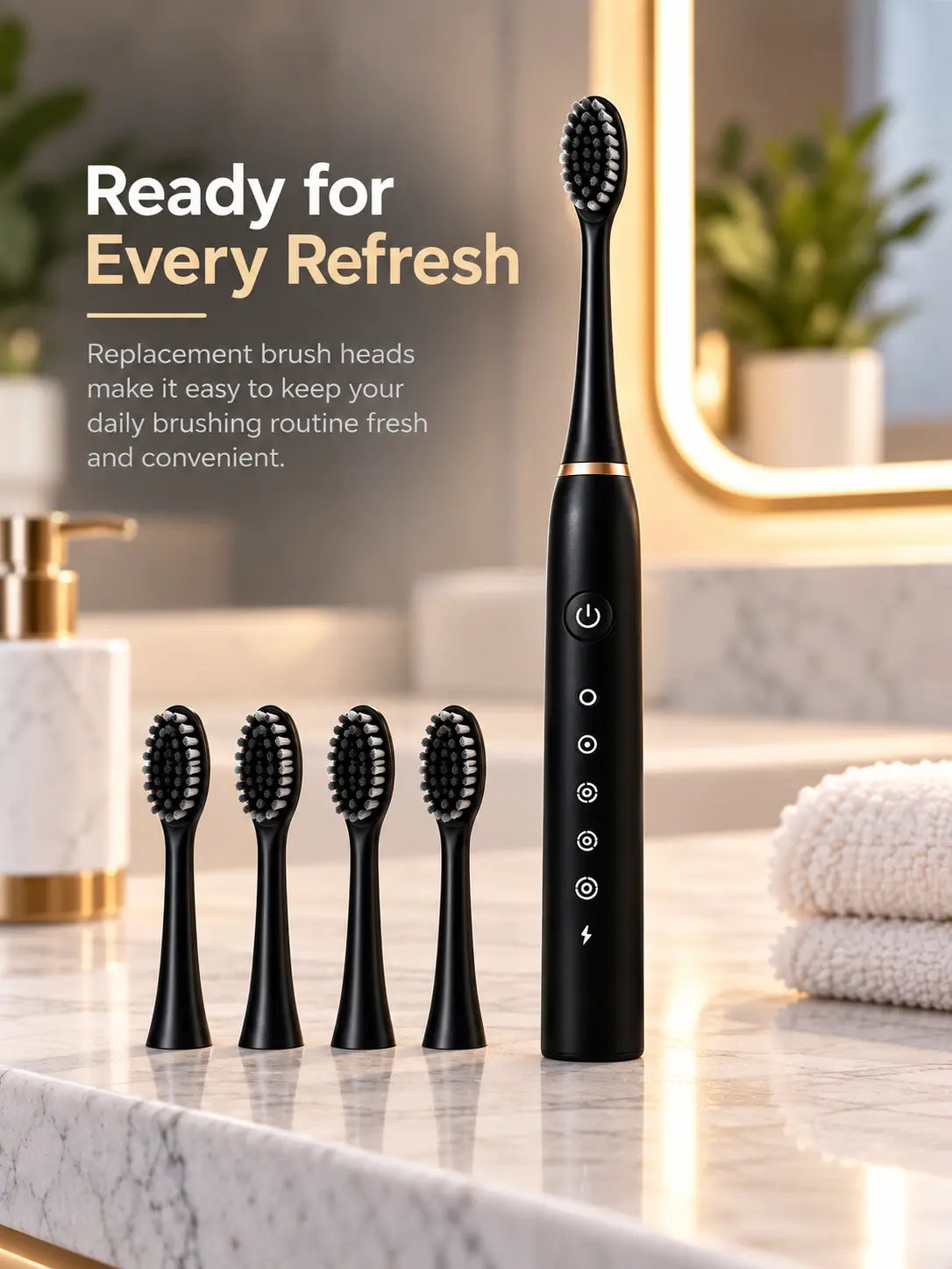Sonic Electric Toothbrush with Multiple Cleaning Modes