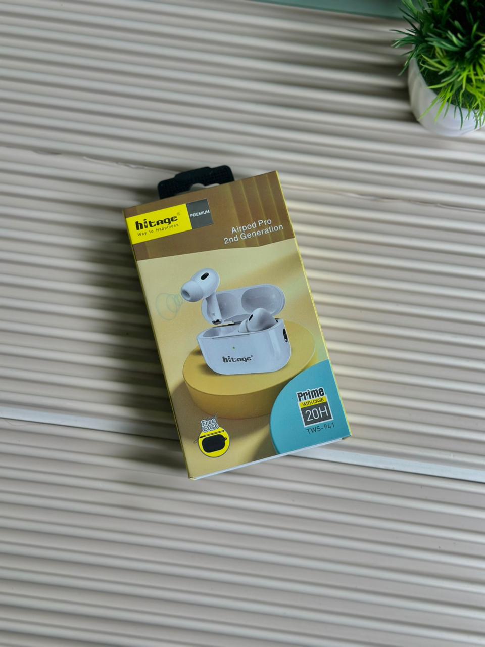 Hitage TWS-941 TWS Pro 2nd Gen | 20H Playtime | Touch Control | Free Silicone Case | Bluetooth Earbuds