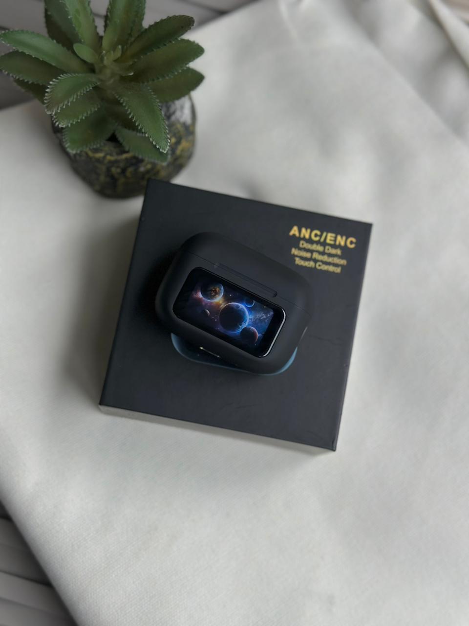 Smart Display TWS Earbuds | With Active ANC + ENC | Wireless Charging Supported