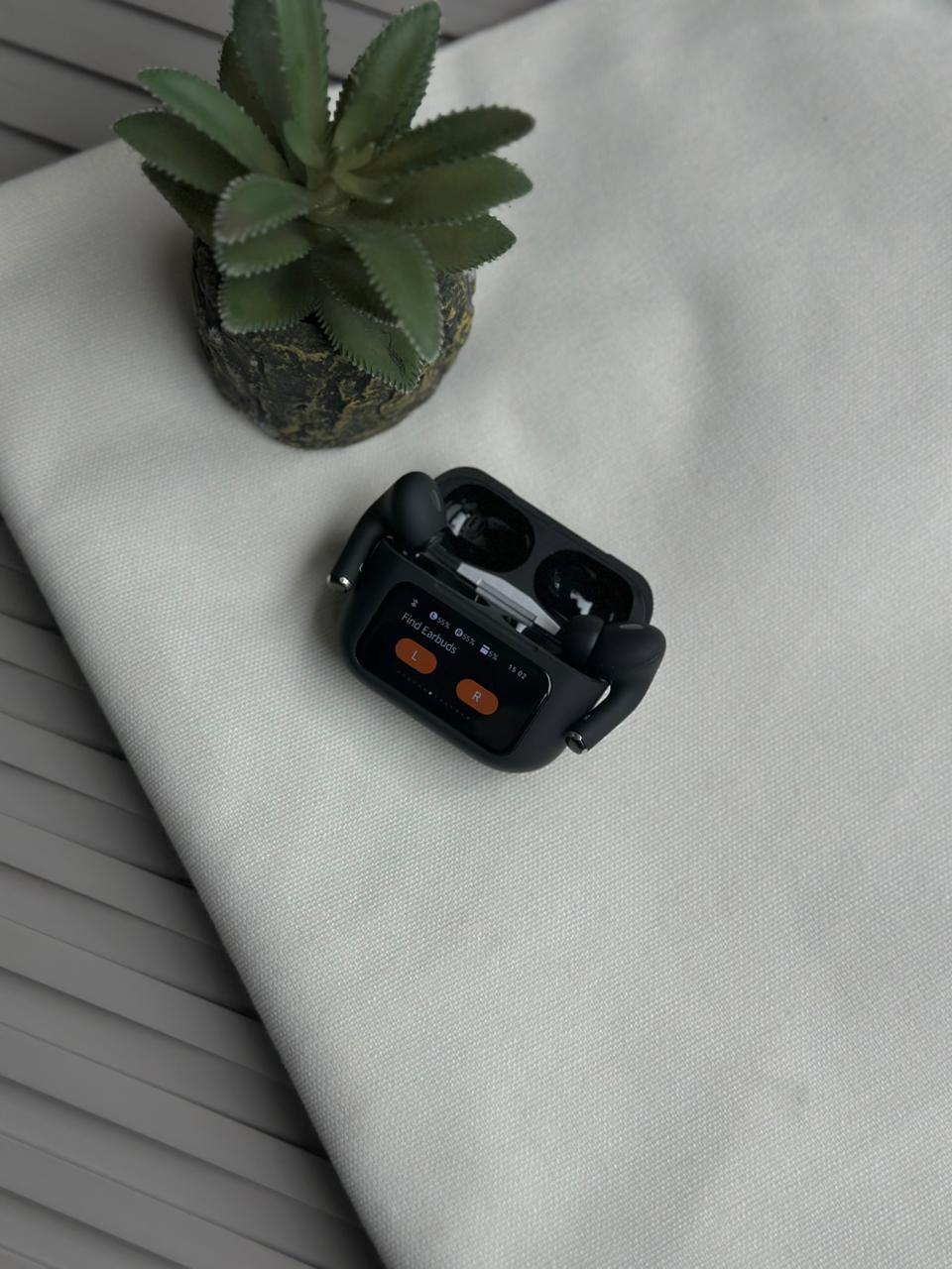 Smart Display TWS Earbuds | With Active ANC + ENC | Wireless Charging Supported