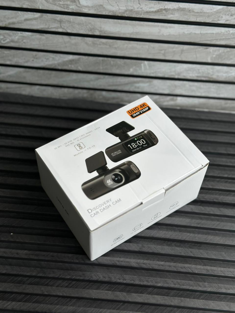 4K Ultra HD Car Dash Camera | Front & Rear Dual Recording | Night Vision | Motion Detection | Parking Monitor