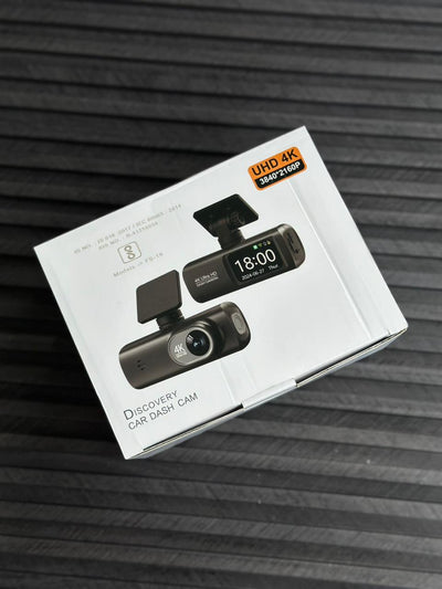 4K Ultra HD Car Dash Camera | Front & Rear Dual Recording | Night Vision | Motion Detection | Parking Monitor