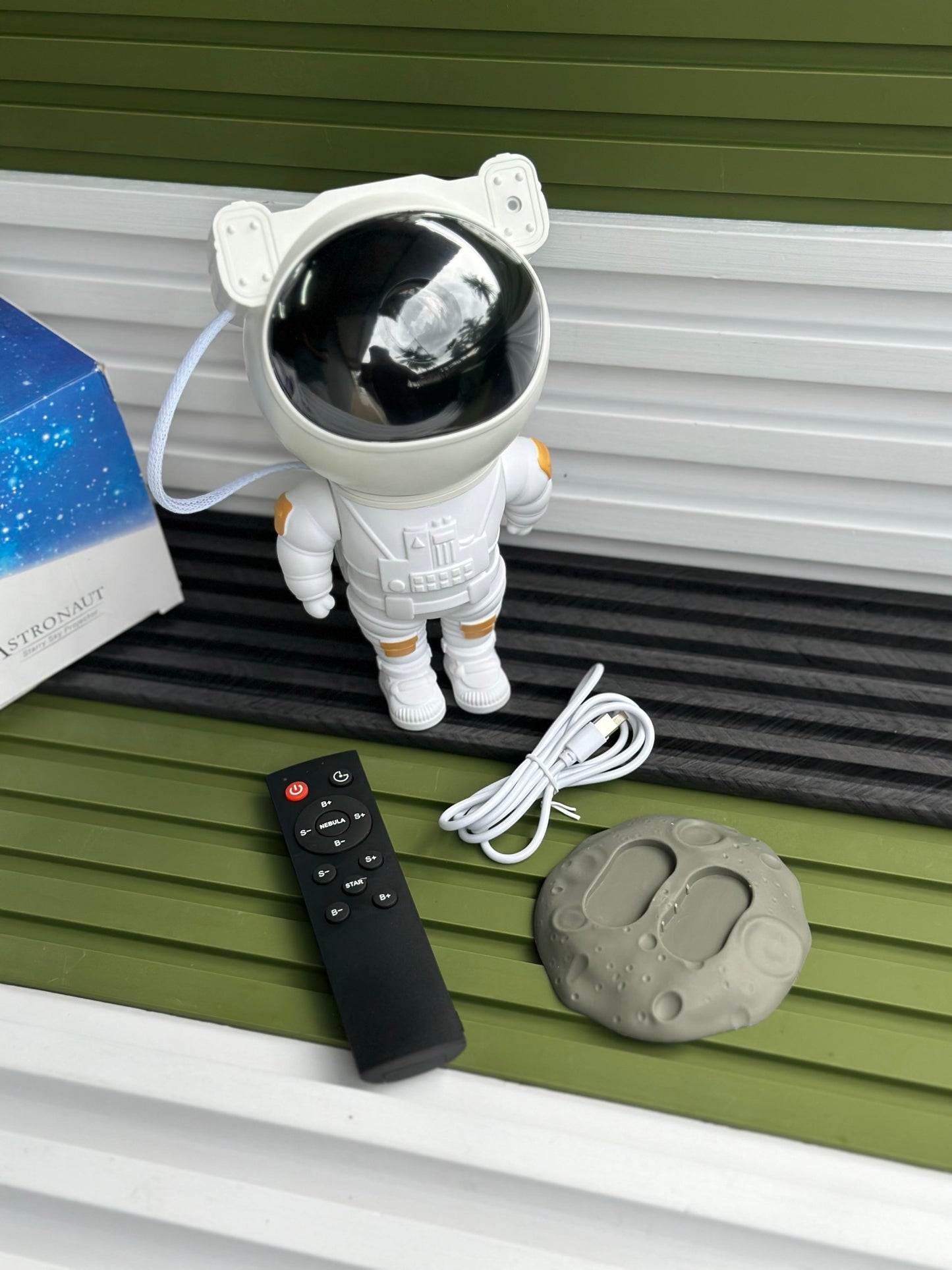 Astronaut Galaxy Light Projector, Space Buddy Projector Night Light for Bedroom with Remote Control and Timer, Astro Alan Star Ceiling Projector for Kids Adults