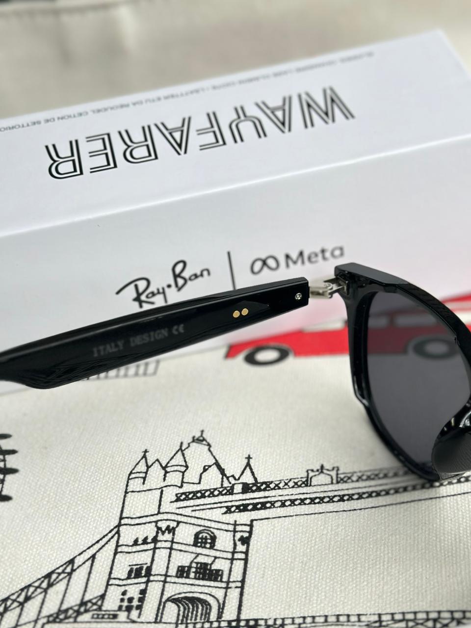 Bluetooth Smart Sunglasses – Matte Finish, Touch Control, 8H Battery, Original Box (First Time in India!)