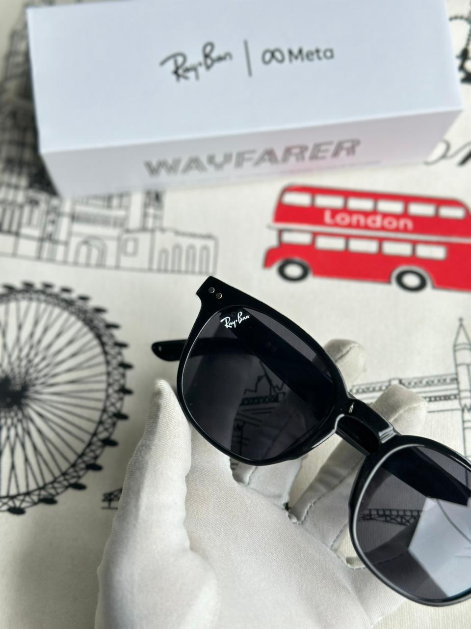 Bluetooth Smart Sunglasses – Matte Finish, Touch Control, 8H Battery, Original Box (First Time in India!)