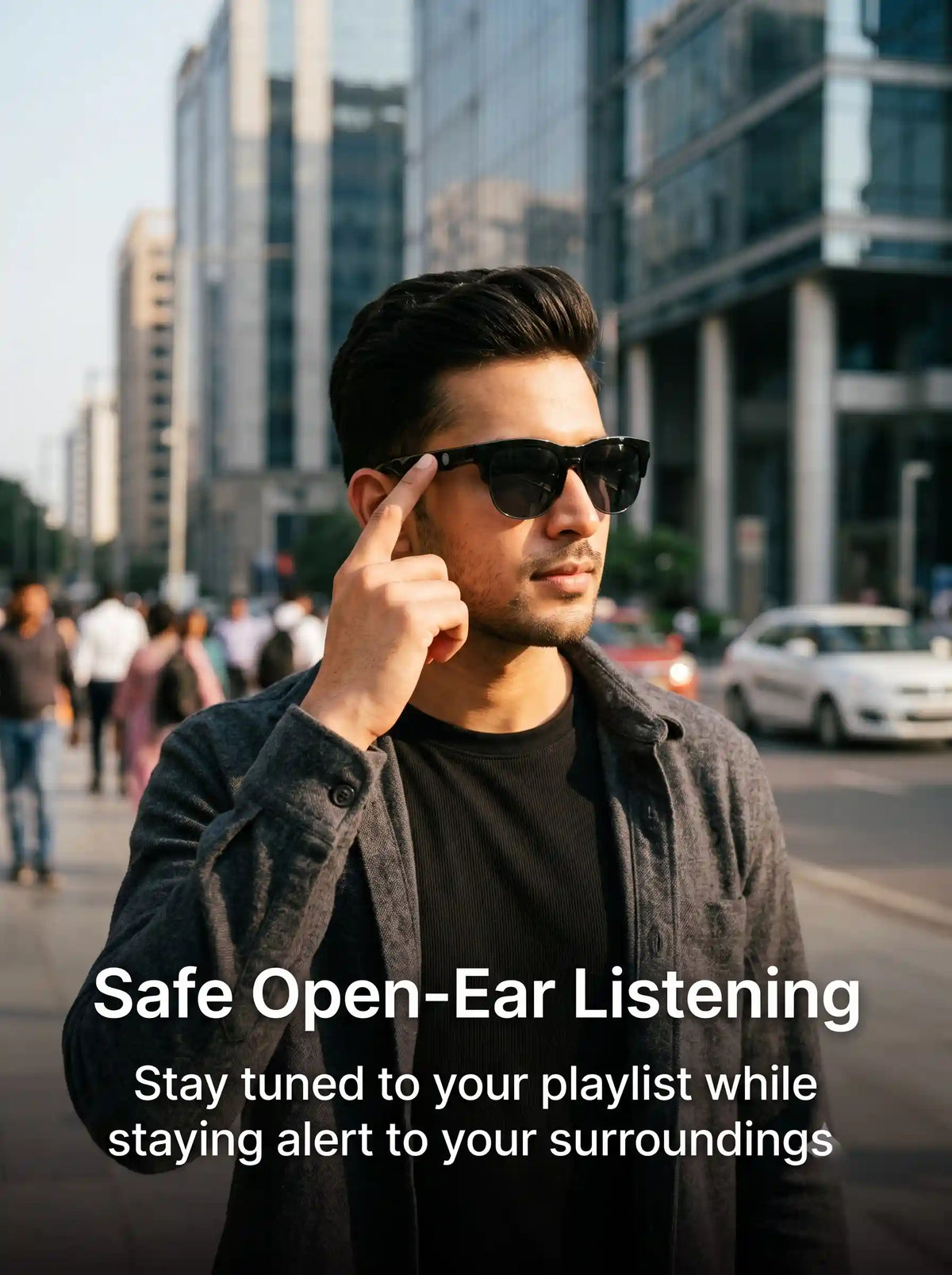 S6 Smart Audio Glasses (31g Featherlight Bluetooth Eyewear)